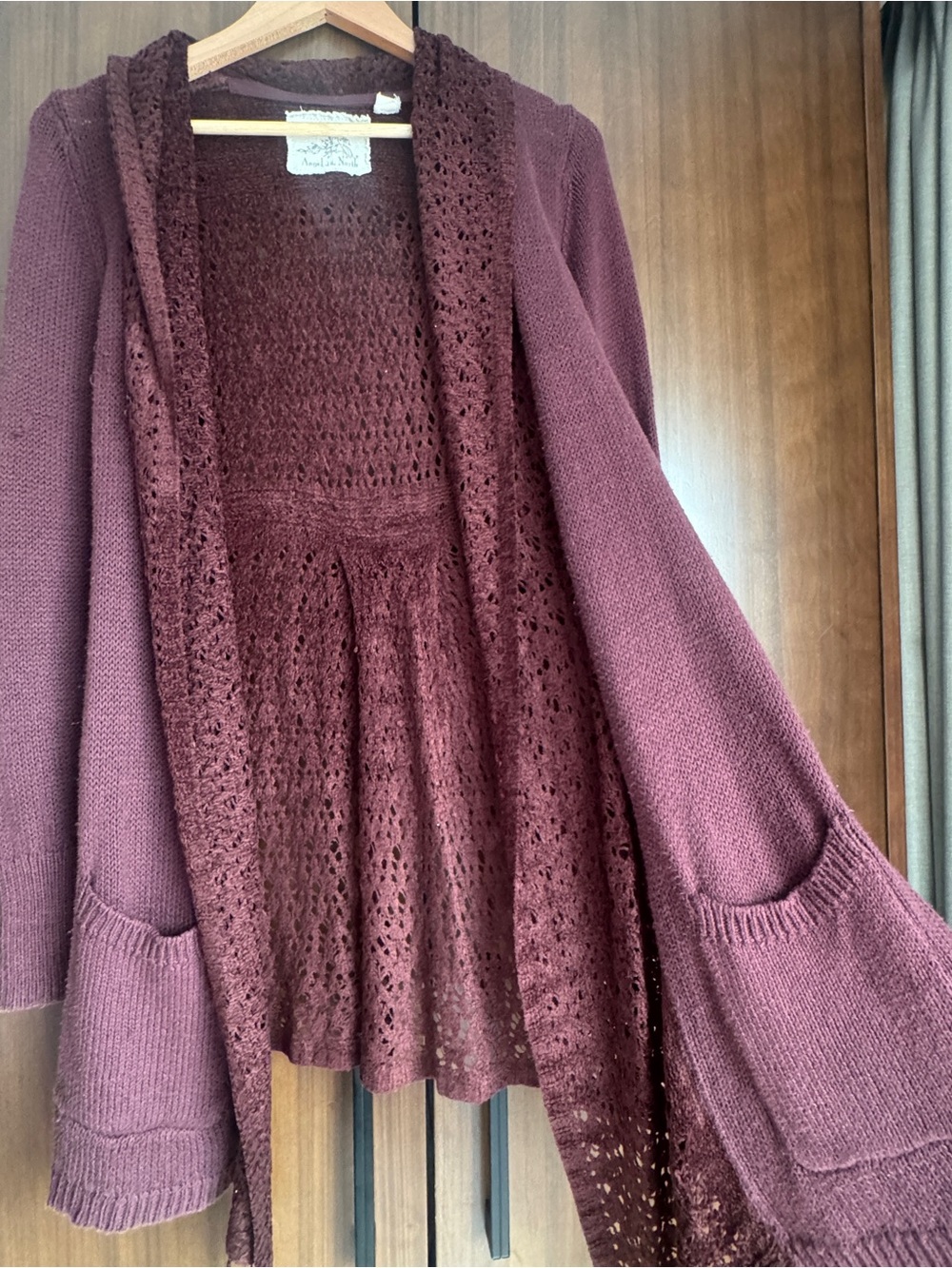 Y2k Anthropologie Angel of the North Cardigan Medium